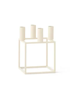 Audo Copenhagen Kubus 4 Lysestage, ivory fra> Adventsstager|Lysestager