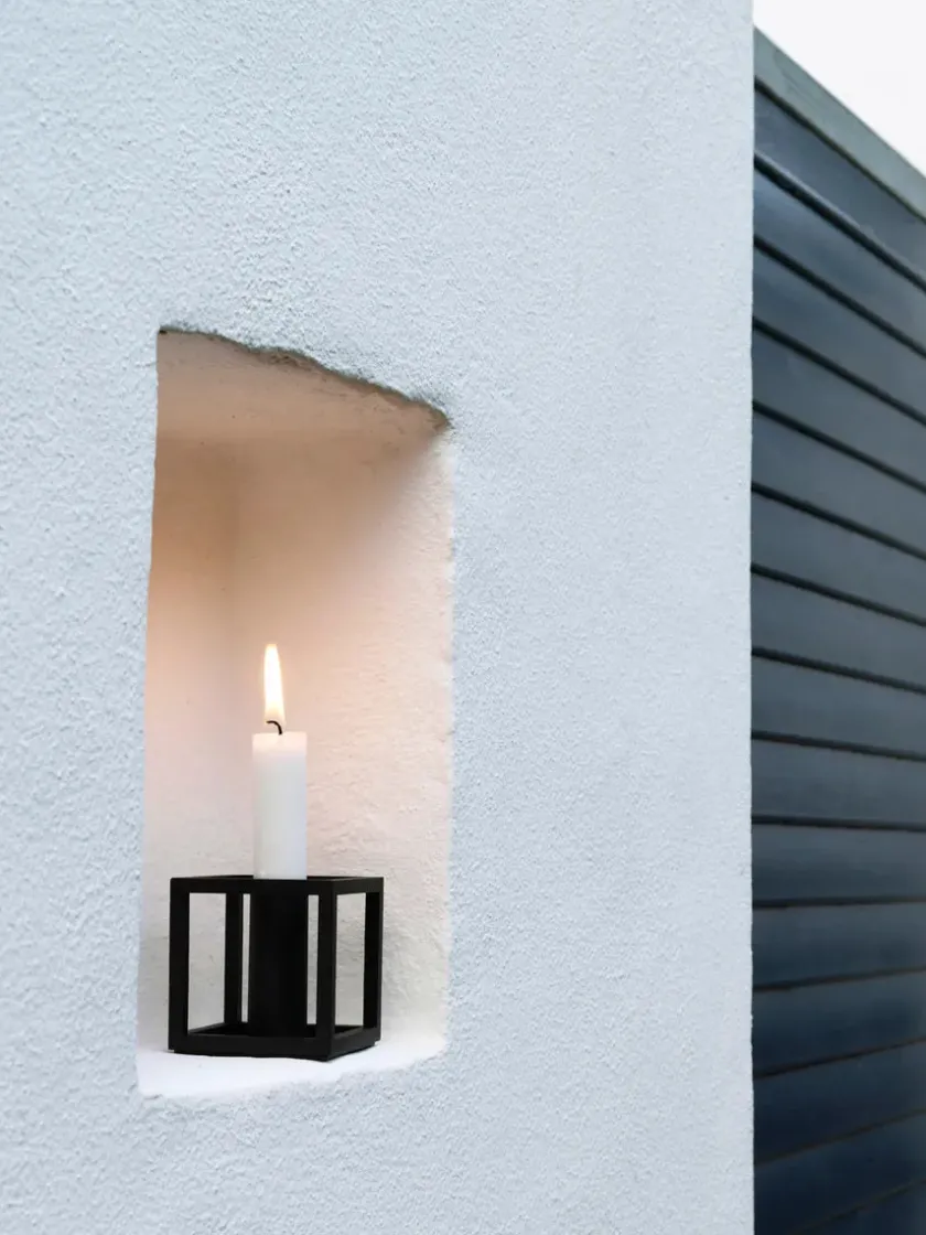 Audo Copenhagen Kubus 1 Lysestage, sort fra> Lysestager