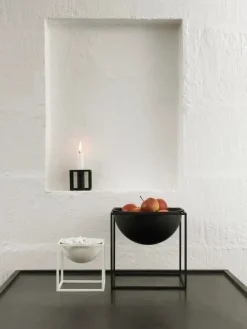 Audo Copenhagen Kubus 1 Lysestage, sort fra><noscript><img width=