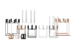 Audo Copenhagen Kubus 1 Lysestage, sort fra><noscript><img width=