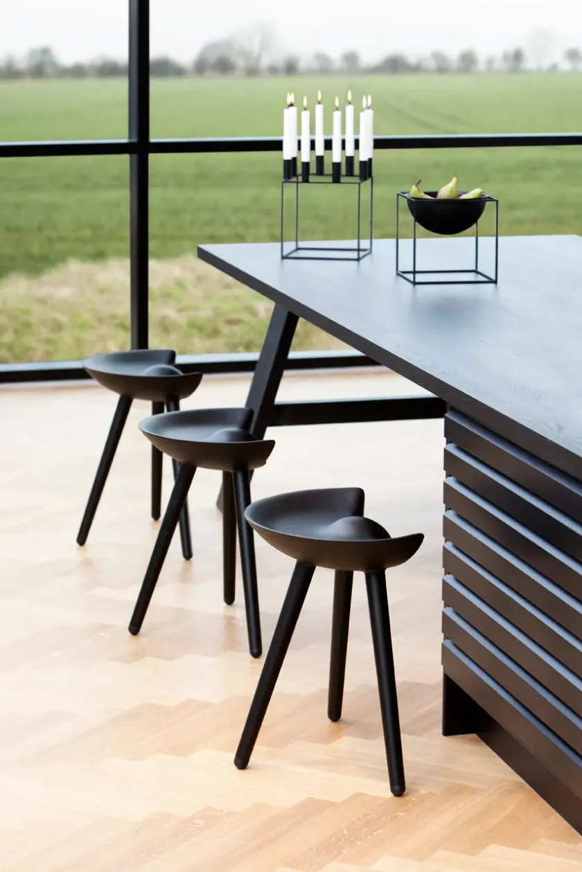 Audo Copenhagen Kubus 8 Lysestage, sort fra> Lysestager