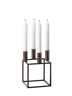 Audo Copenhagen Kubus 4 Lysestage, zink fra><noscript><img width=
