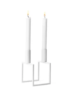 Audo Copenhagen Kubus Line Lysestage, sort fra><noscript><img width=