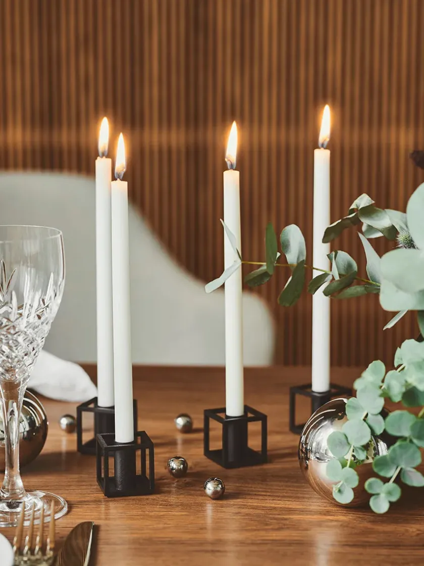 Audo Copenhagen Kubus Micro lysestager, guldbelagt fra> Lysestager
