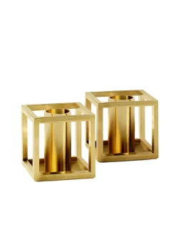 Audo Copenhagen Kubus Micro lysestager, sort fra><noscript><img width=