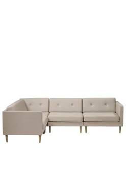 FDB Møbler L42 Firhøj Hjørnesofa 4-Personers, beige fra> Sofaer