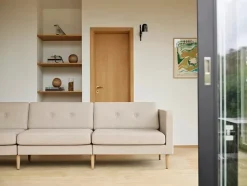 FDB Møbler L42 Firhøj Sofa 3-Personers m. chaiselong, beige fra> Sofaer