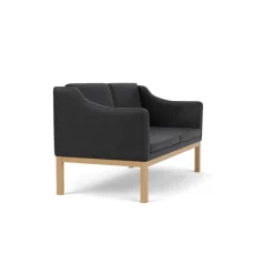 FDB Møbler L45 MK154 2 pers. sofa, beige tekstil af Mogens Koch><noscript><img width=