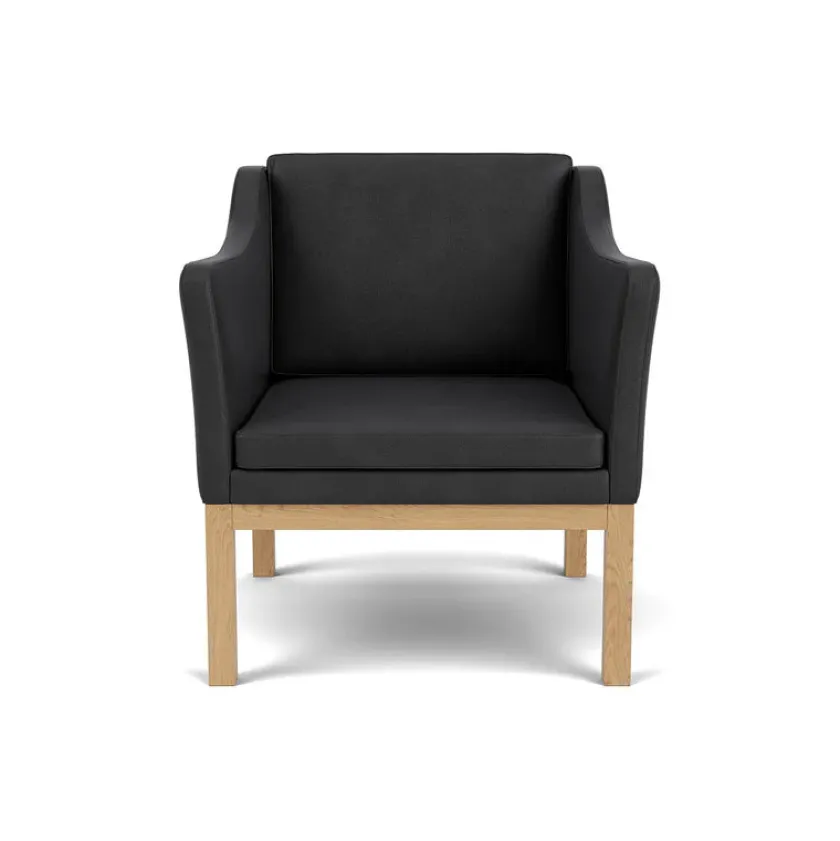 FDB Møbler L46 MK155 lænestol, beige tekstil af Mogens Koch> Lænestole