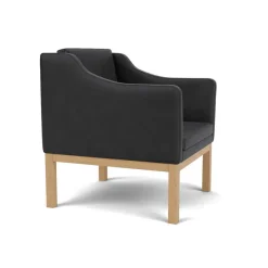 FDB Møbler L46 MK155 lænestol, beige tekstil af Mogens Koch><noscript><img width=
