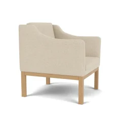 FDB Møbler L46 MK155 lænestol, beige tekstil af Mogens Koch><noscript><img width=