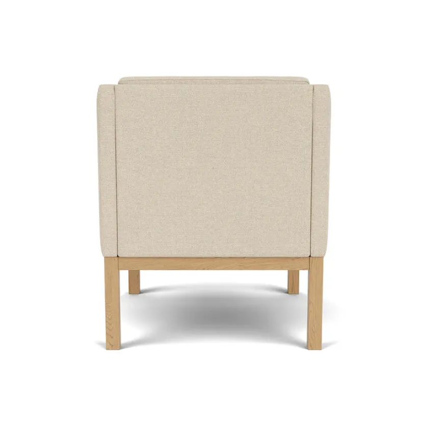 FDB Møbler L46 MK155 lænestol, beige tekstil af Mogens Koch> Lænestole