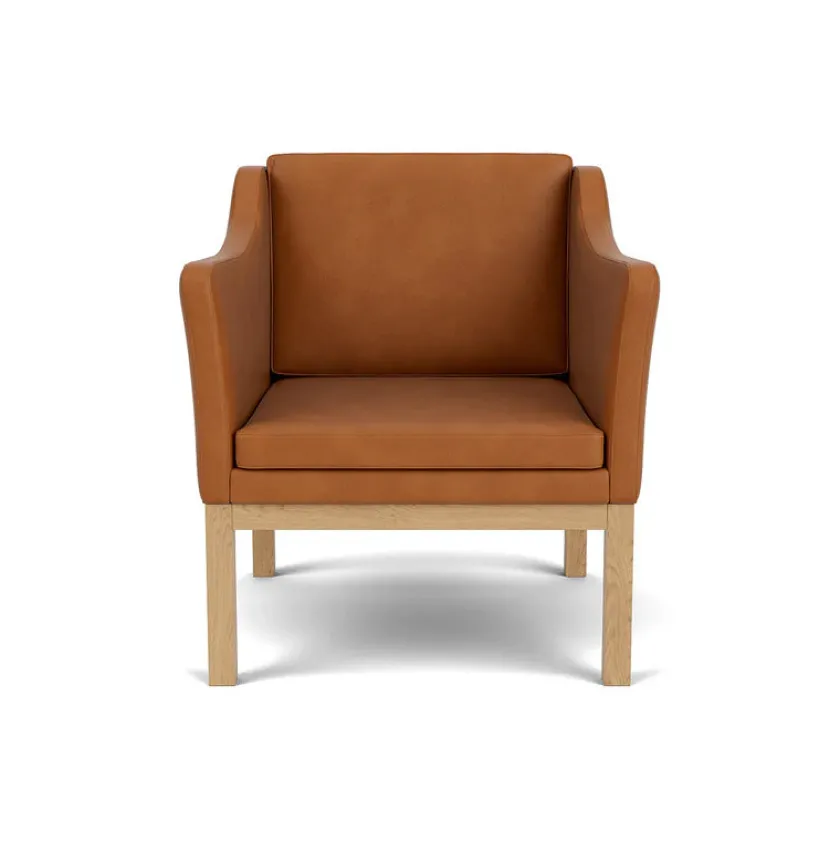 FDB Møbler L46 MK155 lænestol, beige tekstil af Mogens Koch> Lænestole