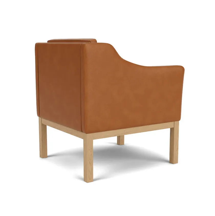 FDB Møbler L46 MK155 lænestol, beige tekstil af Mogens Koch> Lænestole