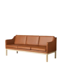 FDB Møbler L43 MK46 Sofa, cognac læder af Mogens Koch><noscript><img width=