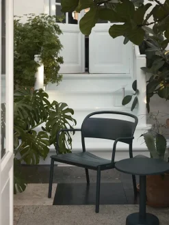 Muuto Linear Steel Coffee Table, Ø42 fra> Udendørs Loungemøbler