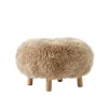 &Tradition Little Petra Pouf, sheepskin honey 50 mm fra> Puffer|Lænestole