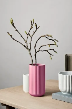 Lyngby Porcelæn Lyngbyvasen blå glas fra><noscript><img width=