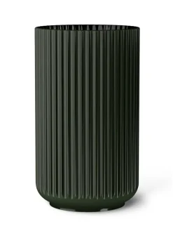 Lyngby Porcelæn Lyngbyvasen blå glas fra><noscript><img width=