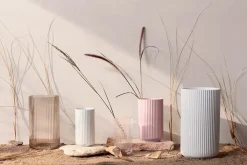 Lyngby Porcelæn Lyngbyvasen blå glas fra><noscript><img width=