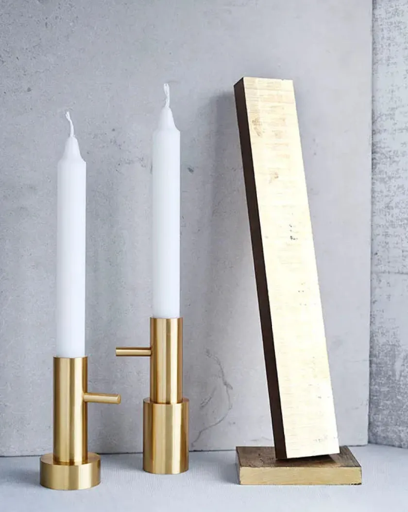 Fritz Hansen Lysestage #1 messing af Jaime Hayon> Lysestager
