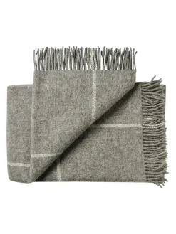 Silkeborg Uldspinderi Mandø Plaid, medium grey fra><noscript><img width=