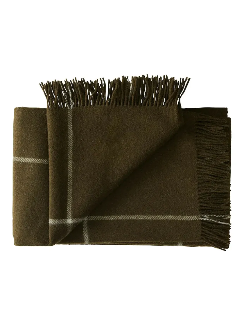 Silkeborg Uldspinderi Mandø Plaid, nordic grey fra> Puder Og Plaider