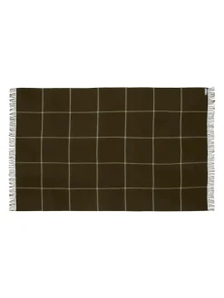 Silkeborg Uldspinderi Mandø Plaid, seaweed fra> Puder Og Plaider