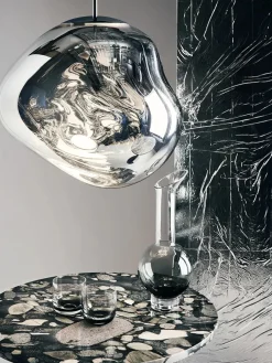 Tom Dixon Melt Pendant Silver, 50 cm fra> Pendler|Spots