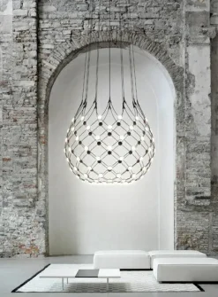 Luceplan Mesh LED pendel Ø80 fra><noscript><img width=