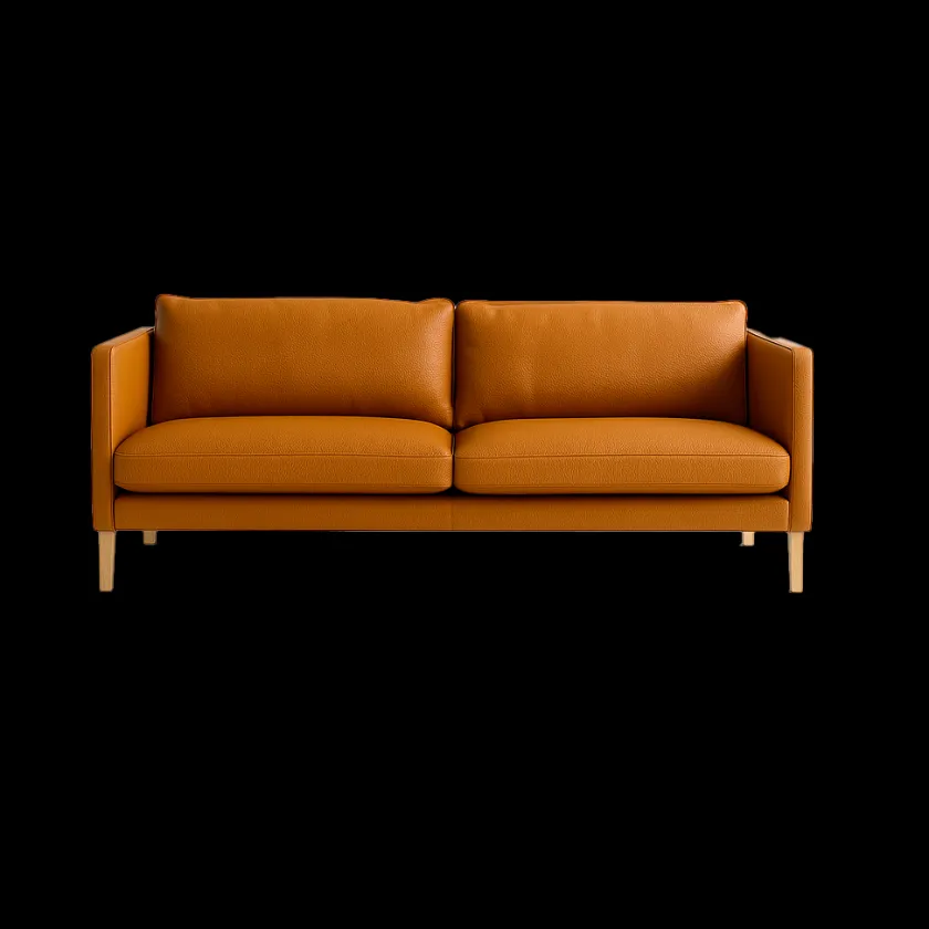 Mogens Hansen MH276 4 pers. sofa i Baltique anilinlæder fra> Sofaer