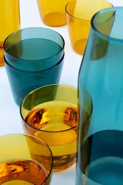 Nine Milk, set of 1 carafe + 2 glasses, aqua fra><noscript><img width=