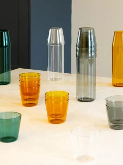 Nine Milk, set of 1 carafe + 2 glasses, aqua fra><noscript><img width=