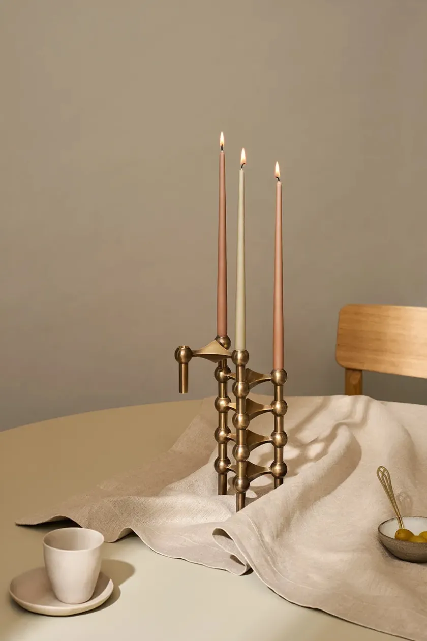 STOFF Nagel Nagel Lysestage, messing fra> Lysestager