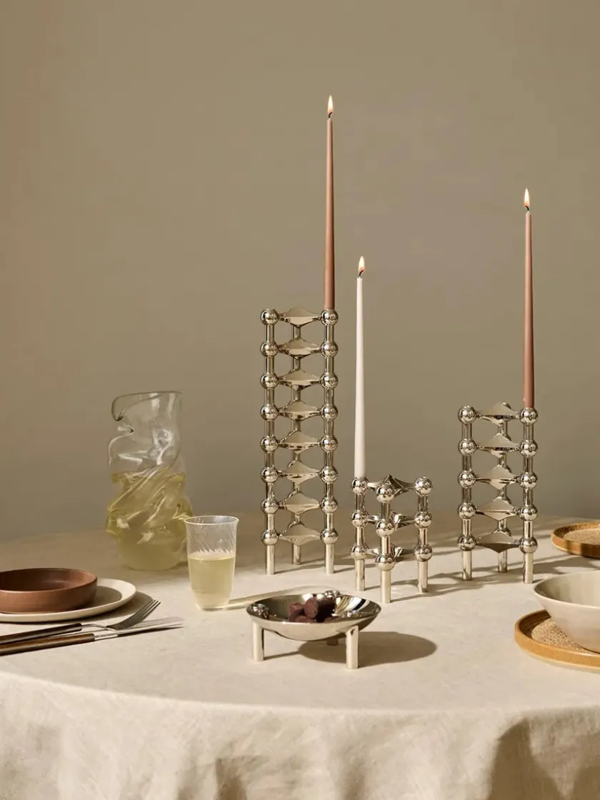 STOFF Nagel Nagel Lysestage, messing fra> Lysestager