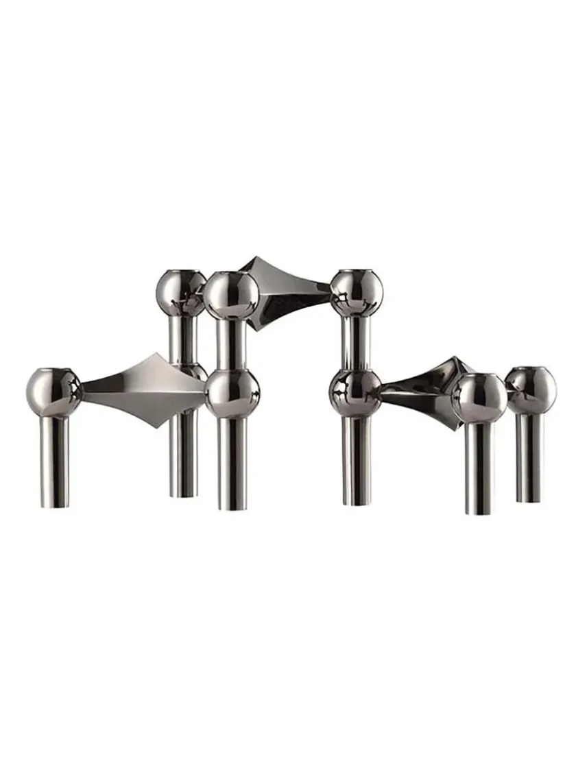 STOFF Nagel Nagel Lysestage, messing fra> Lysestager