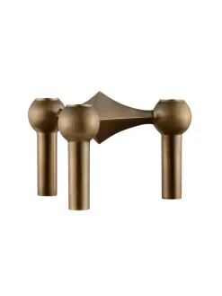 STOFF Nagel Nagel Lysestage, sort krom fra><noscript><img width=