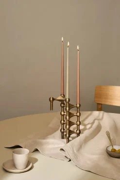 STOFF Nagel Nagel Lysestage, sort krom fra><noscript><img width=