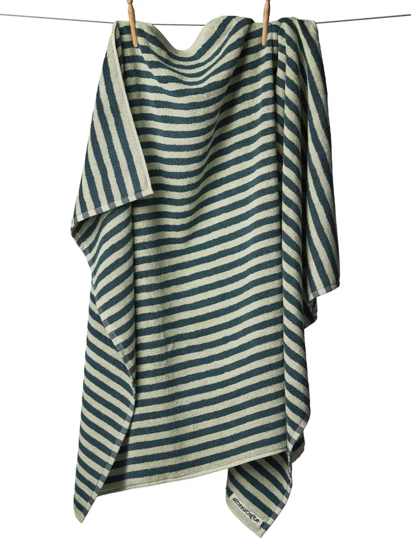 Bongusta Naram towel - Camel & Ultramarine blue fra> Gaver Til Hende|Badeværelsestekstiler