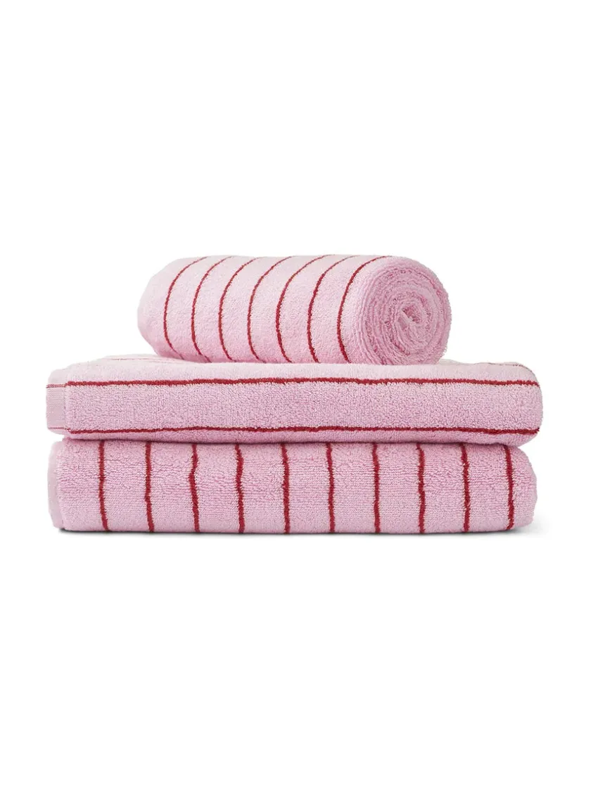 Bongusta Naram towel - Soft Fuchsia fra> Badeværelsestekstiler
