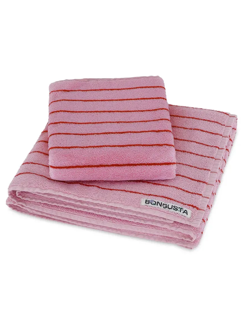Bongusta Naram towel - Soft Fuchsia fra> Badeværelsestekstiler