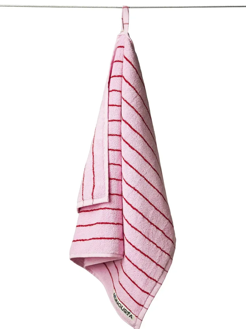 Bongusta Naram towel - Soft Fuchsia fra> Badeværelsestekstiler