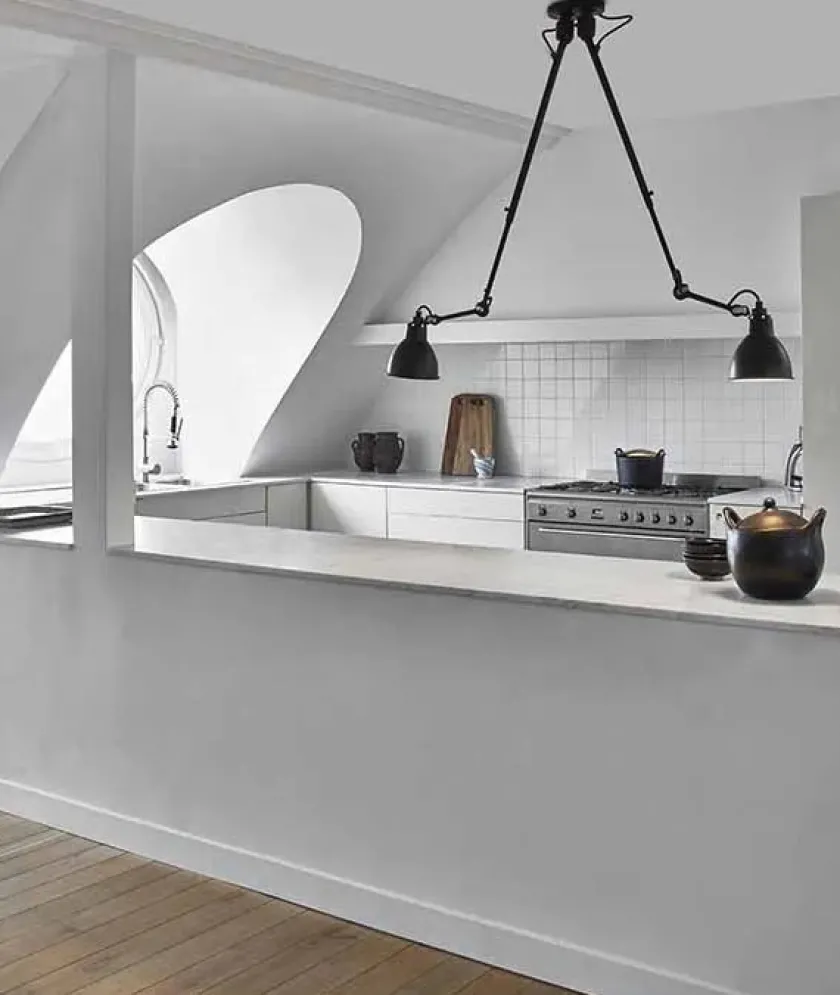 Lampe Gras Nr. 302 dobbelt loftlampe fra> Spots|Pendler