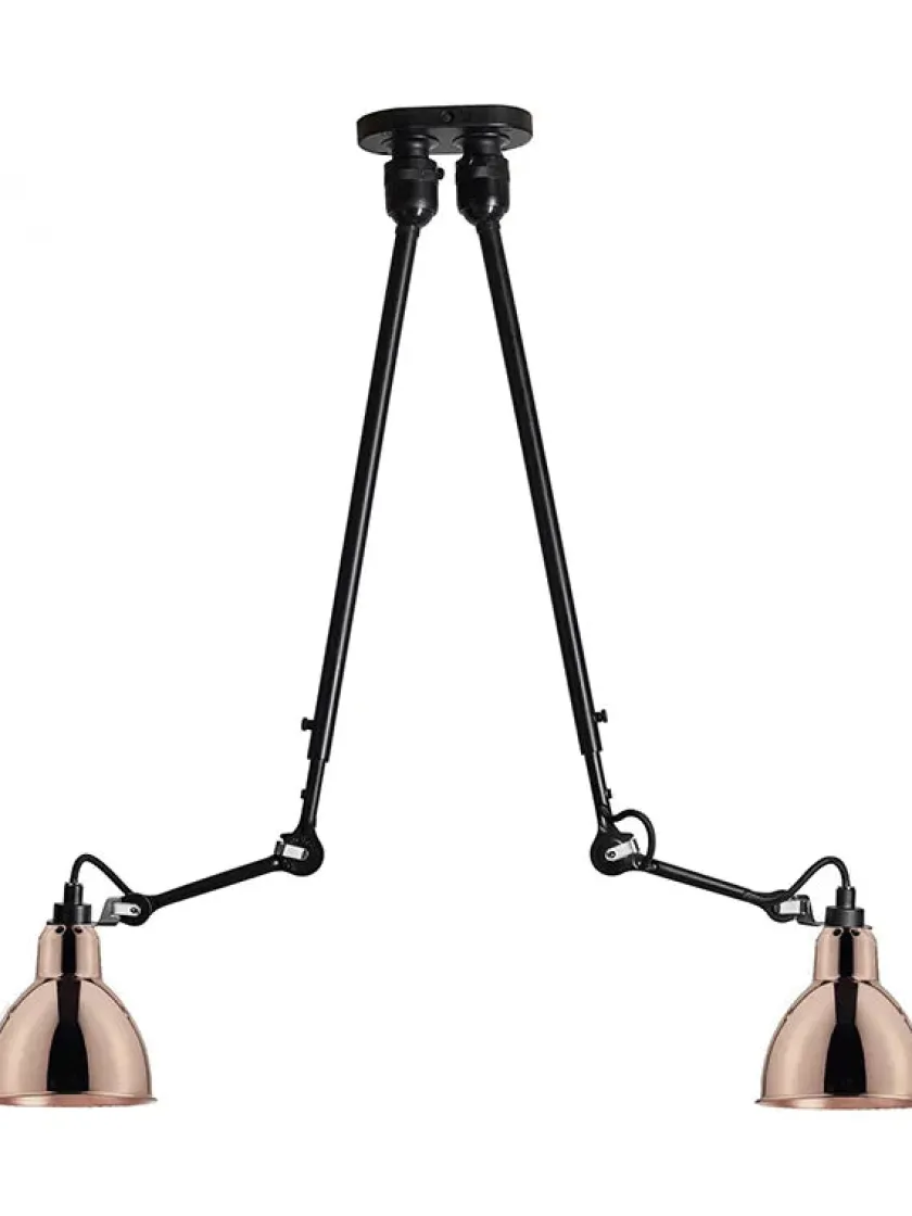 Lampe Gras Nr. 302 dobbelt loftlampe fra> Spots|Pendler