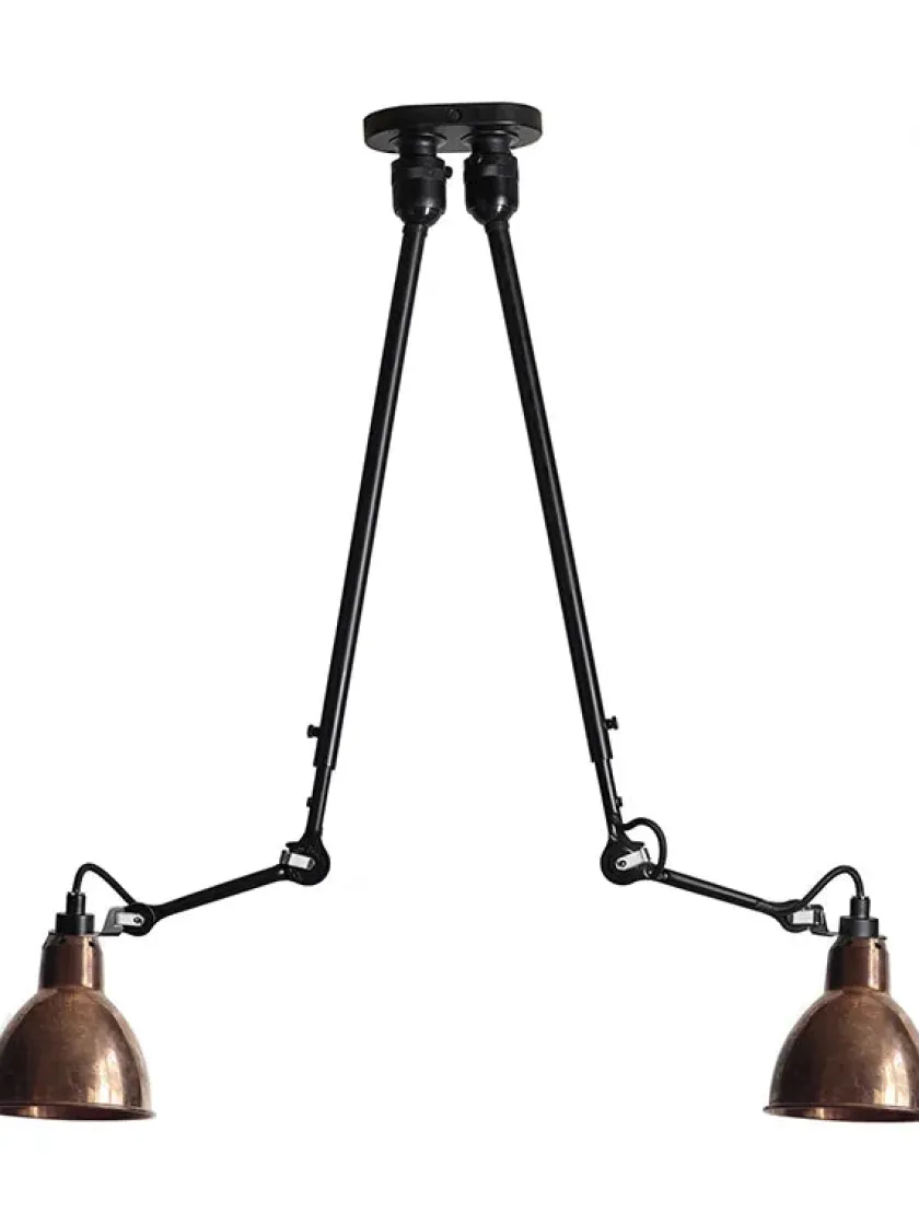 Lampe Gras Nr. 302 dobbelt loftlampe fra> Spots|Pendler