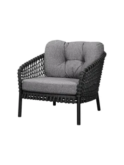Cane-line Ocean Large Loungestol, soft rope fra> Udendørs Loungemøbler|Havestole