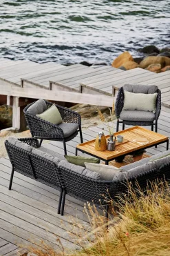 Cane-line Ocean 2-pers. Sofa, højre modul, Soft Rope fra> Udendørs Loungemøbler