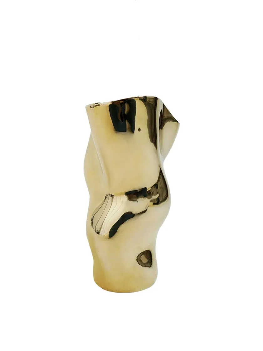 Hein Studio Ostrea 25 Vase, gold fra> Vaser