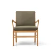 Carl Hansen & Søn OW149 Colonial lænestol, eg olie, Terra-læder af Ole Wanscher> Loungestole|Lænestole