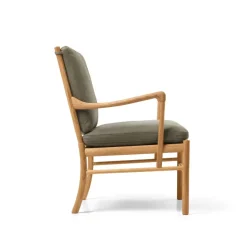 Carl Hansen & Søn OW149 Colonial lænestol, valnød olie, Terra-læder af Ole Wanscher><noscript><img width=
